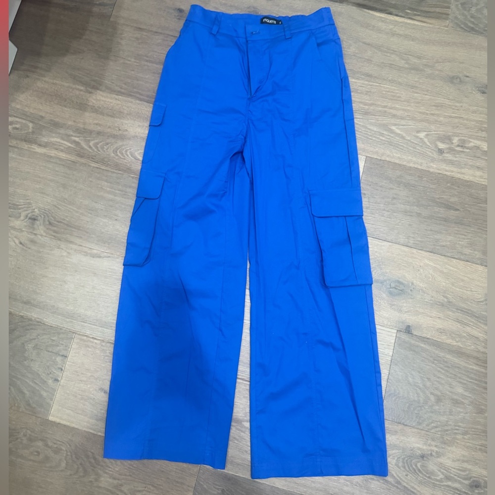 COBALT BLUE CARGO PANTS